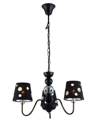 Candelabru negru suspendat 3xE14 Batley Ledea 50203105