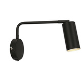 Aplică de perete mobilă neagră cu întrerupător Tina 21-76830