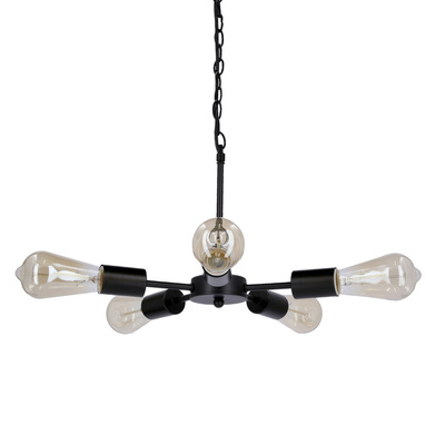 Sparta hanging lamp black 5X60W E27 35-09388