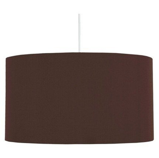 Lampa wisząca z abażurem Onda brązowa tkaninowa do salonu