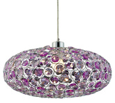 Hanging ceiling lamp candellux cristy 31-92635 e27 violet
