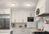 LED-Deckenleuchte 18W weiß + Holz 4000K Gandava 13-75109