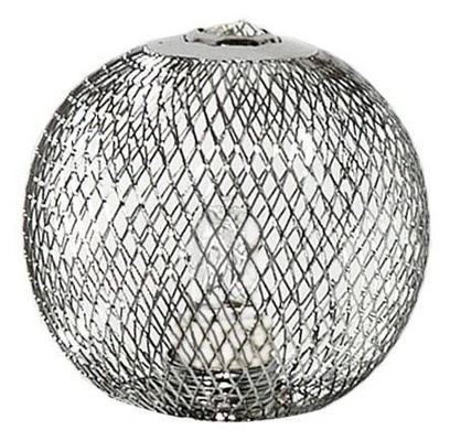 Abat-jour en métal chromé ajouré G9 80mm pour lampes Novel Candellux 71-11862