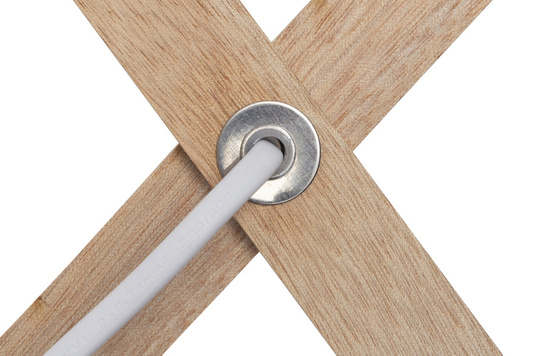 Wall lamp white chrome / wood adjustable 40W E27 Mito Candellux 21-75437