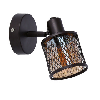 Wall lamp coffee gold with amber shade 1xE14 Canabera Candellux 91-81377