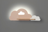 5W LED-Wandleuchte für ein Kind, weiße und rosa Wolke mit Regal Cloud 21-75703