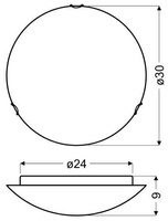 Plafonnier Candellux Galeo 13-13040 Plafond E27