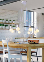 Deckenhängeleuchte weiß matt 8x40W Basso Candellux 38-71040