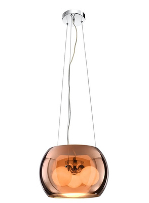 Plafonnier suspendu verre doré 3x40W G9 Gemo Candellux 31-29089