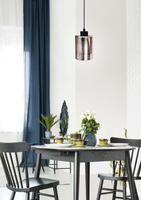 Plafoniera suspendata sticla cromata 1xE27 Cox Candellux 31-53862