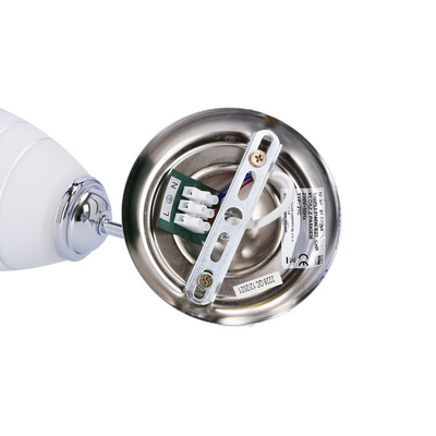 Chrom-Wandleuchte mit kristallweißem Lampenschirm Simpli Candellux 21-64288