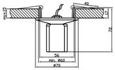 Plafonnier fixe nickel satiné cristal SK-17 2268876
