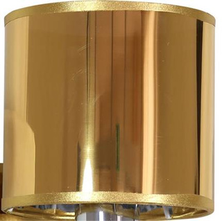 SCHIRM FÜR WANDLAMPEN SYLWANA E14 GLANZ GOLD