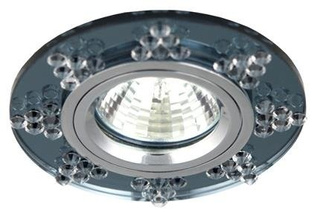 Deckenleuchte mr16 ss-19 ch/gp chrom rund graphitglas