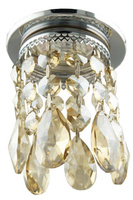 Ceiling luminaire Candellux chrome gold decorative crystals 50W
