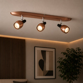 Wall lamp strip 3X50W GU10 copper CROSS 93-32782