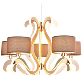 Kronleuchter 5xE14 + LED 43W Kupfer Ambrosia 35-33918