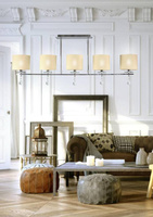 Ceiling lamp chrome strip 5xE14 Estera 35-11527