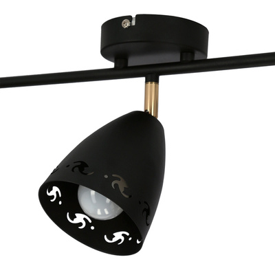 Ceiling lamp 3xE14 70cm COTY 93-67173 STRIP BLACK