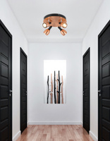 Lampa sufitowa plafon 4xGU10 miedziany CROSS 98-34878