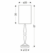 CARDINALE table lamp