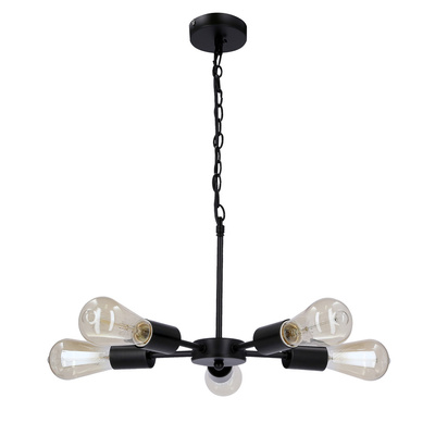 Suspensie Sparta neagra 5X60W E27 35-09388
