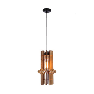 Eco 4 lampa wisząca 1x40 e27 Abażur drewniany