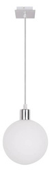 Suspension boule blanche abat-jour 15cm Oden 31-03287