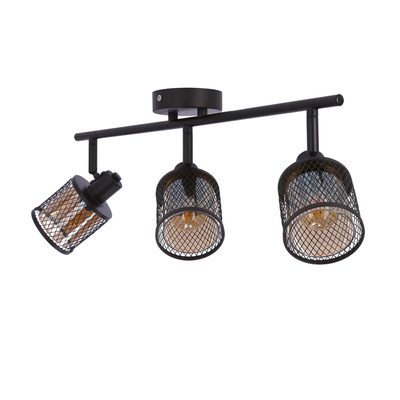Ceiling lamp coffee gold lampshade amber 3xE14 Canabera Candellux 93-82541