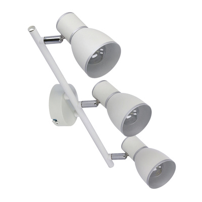 Bandă de perete 3X40W E14 alb/crom 93-63403