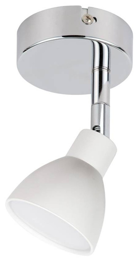 Applique tête ronde 1E avec système d&#39;articulation KD 1X5W blanc ROY 91-67524