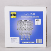 Hanging lamp chrome lampshade 1xE27 Roni 31-84323