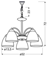 Plafoniera Candellux Uli 35-66169 E27 satin