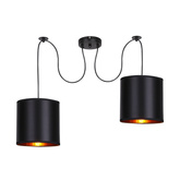 Hanging lamp black 2xE27 Candida P 32-00842