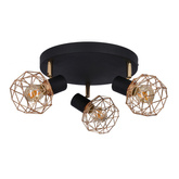 Plafond-Deckenleuchte Acrobat 98-66466 mit schwarzem Schirm und goldenem Schirm