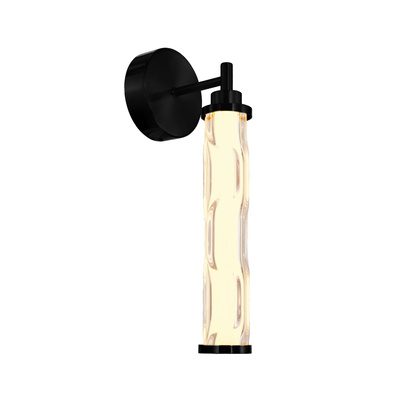 CORTE wall lamp black matt 10W LED 3000K clear shade