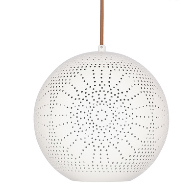 Hanging ceiling lamp 60W E27 openwork white BENE 31-70586