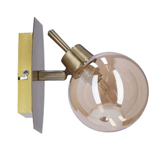 Llamp patina wall lamp 1x40w g9 with amber shade