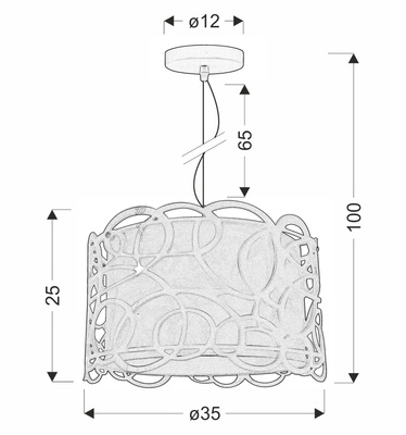 Ceiling lamp Candellux Imagine 31-21472 E27 white