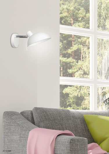 Wall lamp sconce 1X40W E14 white DURIO 21-51448
