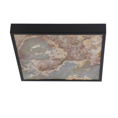 LUXAN CEILING LAMP 39X39 BLACK 48W LED 4000K LED S. WHITE