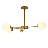 Ceiling lamp brass/white 4xG9 MATI 34-01566