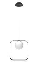 Suspension carré noir Tula Ledea 50101074