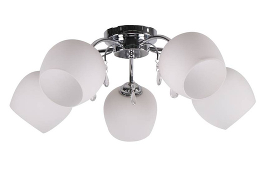 Plafonnier Zachera 5xE27 Blanc