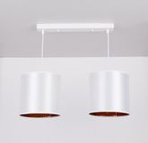 Lampa suspendata banda alba 2xE27 Atlanta 32-00644