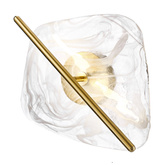 RELAX brass wall lamp 5W LED 3000K white shade