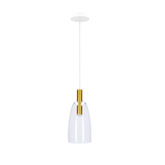 Lampe suspendue blanc et or LED 5W Modena Ledea 50133067