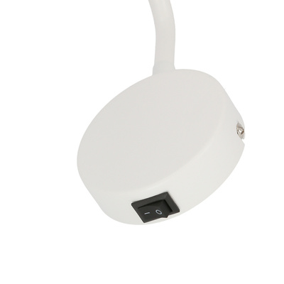 White movable wall lamp with a switch 1xGU10 Tina 21-76823