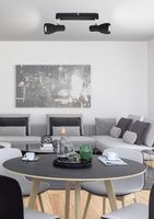 Plafonnier applique bande noire 2x40W Picardo 92-50717