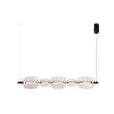 PLAYA pendant lamp black horizontal 15W LED 3000K clear shade